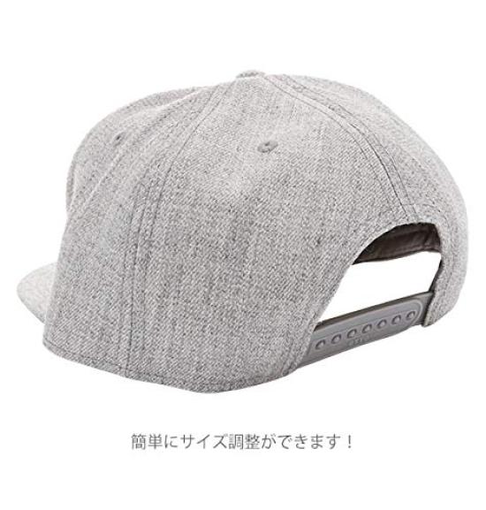 Кепка OTTO Смесь шерсти меланжевая С прямым козырьком Snapback Размер Free Обхват головы Цвет Серый (Обхват головы 57,5 см - 62 см) Красный/Меланж