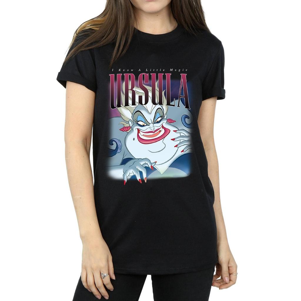 The Little Mermaid Womens/Ladies Ursula Montage Cotton Boyfriend T-Shirt