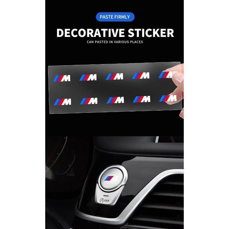 Car Logo Sticker Central Control Decals Car Accessories For BMW M E34 E36 E60 E90 E46 E39 E70 F10 F20 F30 X5 X6 X1 M3 M5 M6 E71 F01 F02 F87