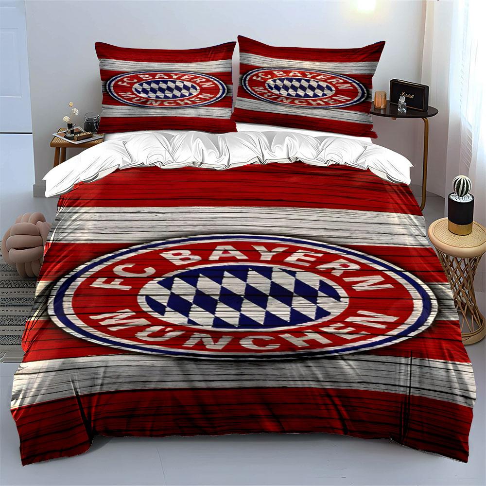 FC Bayern München logo. Bedding sets Duvet cover sets Duvet covers Pillowcases(1 * Duvet Cover 2 * Pillowcases without duvet insert)