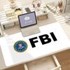 Cool F-FBI Logo Mouse Pad Anti Slip Rubber Edge Locked Thickened Laptop Gaming Desk Mat