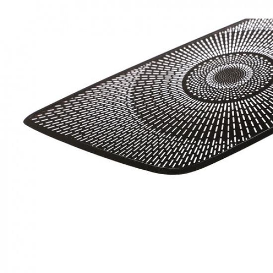 Черная панель-крышка динамика на приборную панель из алюминиевого сплава для BMW X5 G05 19-