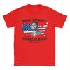 TShirt Summer True Patriot Charlie Kirk Rest In Peace American Flag T Shirts Pure Cotton Tee Shirt for Men Short Sleeve Clothes