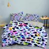 Leopard Print Duvet Cover Set King Size Africa Animal Bedding Set For Girls Boys Children Teen Colorful Leopard Twin Quilt Cover