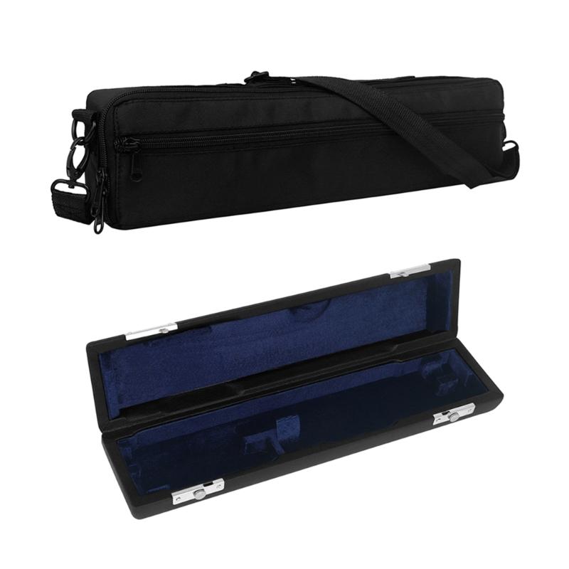 Flute Case with Velvet Inside & Shoulder Strap Oxford Cloth Carrying Case Lightweight 16 Holes Flute Storage Bag
