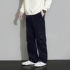 Men's Loose Casual Multi-pocket Work Pants, Youth Stretch Waist Drawstring  Pants