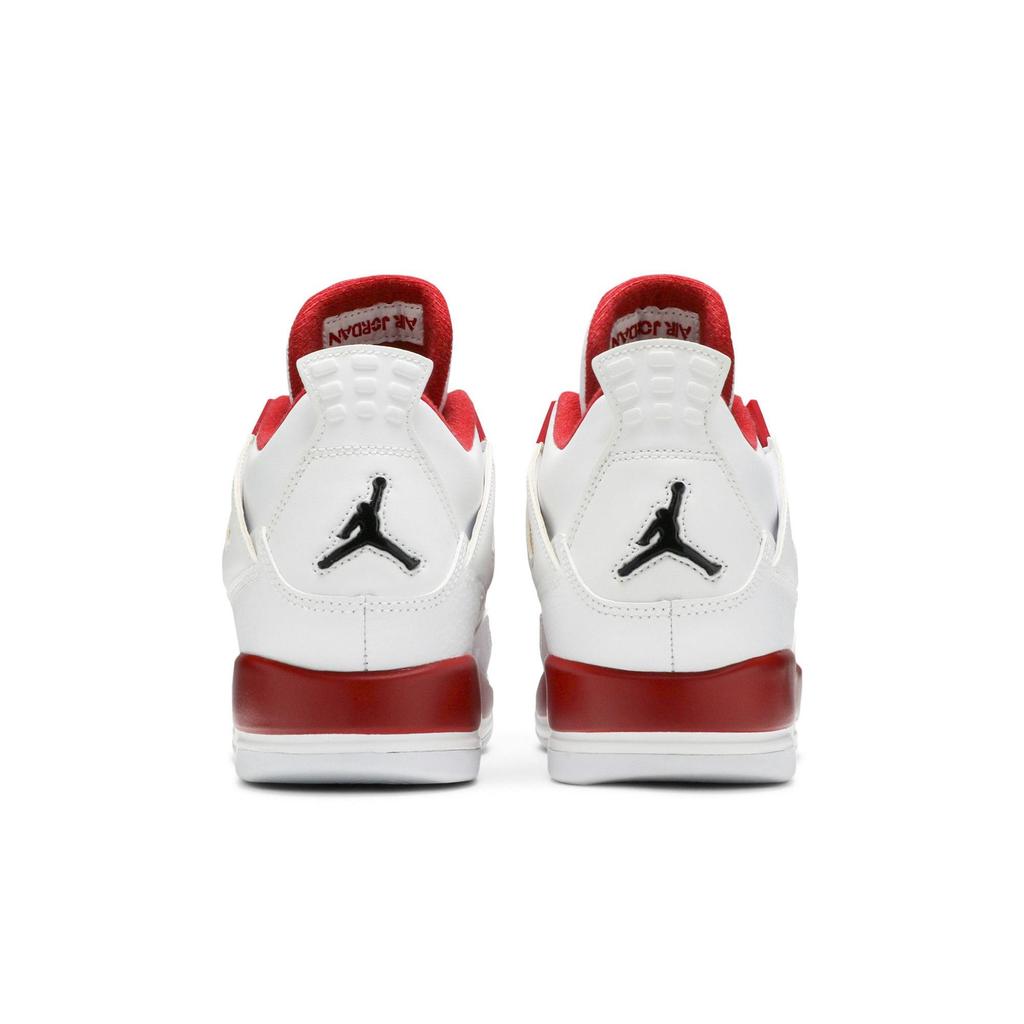 Air Jordan 4 Retro BG 'Alternate 89' (Unisex) White / Gym Red / Black Kids' Basketball Shoes 408452 106