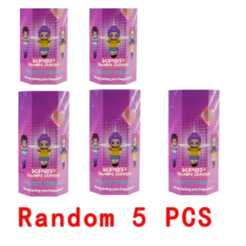 @@ ew Kpop Охотники на демонов Серия фигурок Автомобильный держатель для телефона Украшение Тигр Мира Зои Кукла Мини Декор Модель Игрушки Подарки для девочек