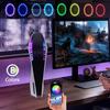 Светодиодная панель RGB, 8 цветов, 400 эффектов, синхронизация цветов под музыку, аксессуары для самостоятельного украшения, кольцевые световые полосы для PS5, приложение/ИК-пульт дистанционного управления