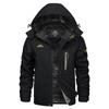 TACVASEN Men's Waterproof Ski Jacket Fleece Lining Warmth Parka Winter Snow Working Outdoors Hooded Coat Rain Shell Windbreaker