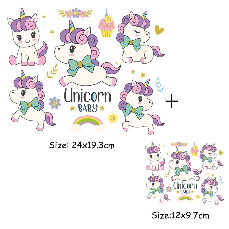 Набор нашивок с изображением животных из мультфильмов, наклейки на одежду, термотрансферная футболка «сделай сам», платья, новые цветочные аппликации на одежде