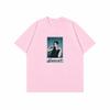 Korean Unisexs Tshirts Daily Polaroid Film Vibe Aesthetic Handwritten Signature Girl Portrait Print Unisex Crew Neck Tshirt