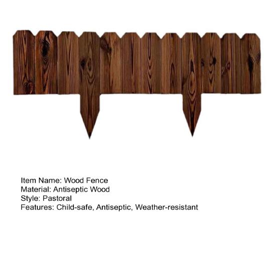 Деревянный забор, гибкая окантовка сада, декоративный, устойчивый к коррозии, ограждение для цветников, простая установка, многофункциональный наружный декоративный барьер