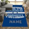Indianapolis Colts Fan Gear Customize Text Floor Rug Office Rug Perfect for Decorate room Dining Room Entryway Outdoor Anti-slip Rug Anime Office Deco