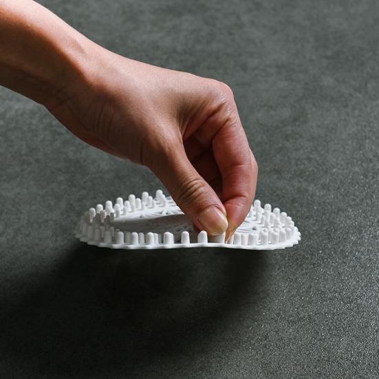 Улавливатель волос для душевого слива, простая установка, очистка, предотвращение засоров, пластиковая ловушка для волос для слива в ванной