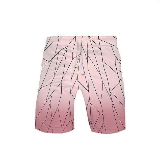 Школьные шорты Cos Kamado Tanjirou Nezuko Agatsuma Zenitsu Tomioka Giyuu Пляжные шорты с принтом