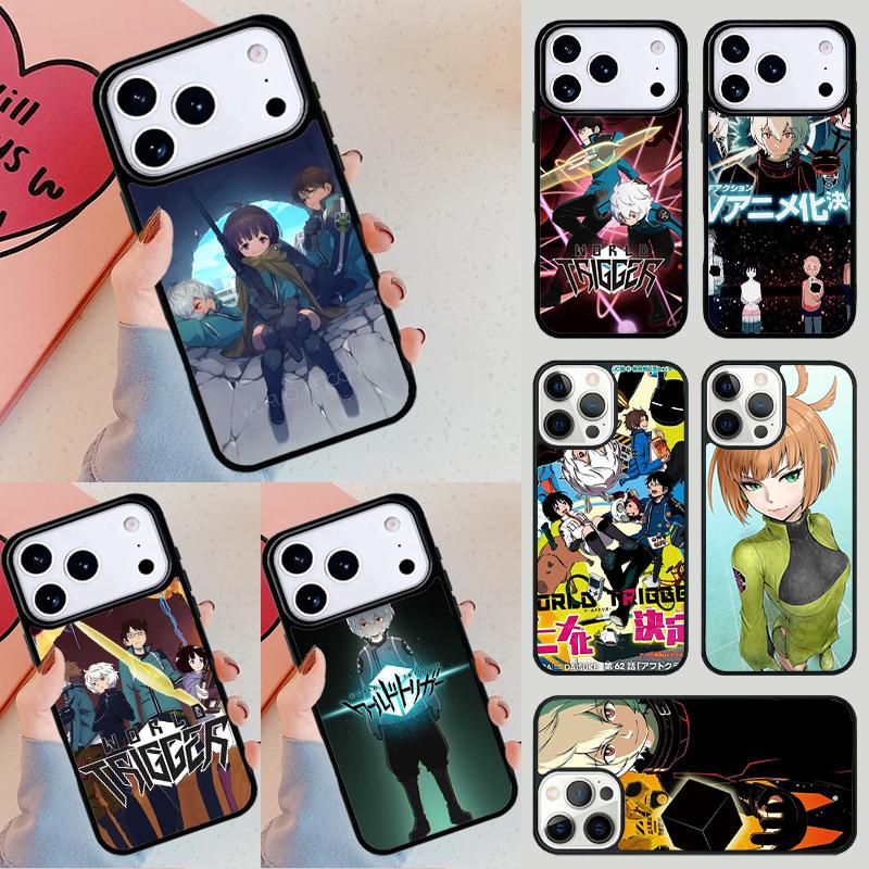 Чехол для телефона World Trigger Для iPhone 17 Air 14 15 13 12 Max Чехол Для Apple 16e 11 Pro Max Plus Coque