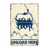 Hisun Tin Sign pc Ski Wall Decor Ski Signs Ski Party Decorations Ski Poster Vintage Ski Metal Tin Sign Ski Lodge Decor Mountain Home Decor Sk