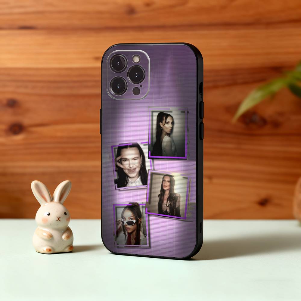 Чехол для телефона Singer MMB M-Millie Bobby B-Brown Для iPhone17,16,15,14,13,12,Plus,Pro Max, 5G Другие Мягкий Черный Чехол