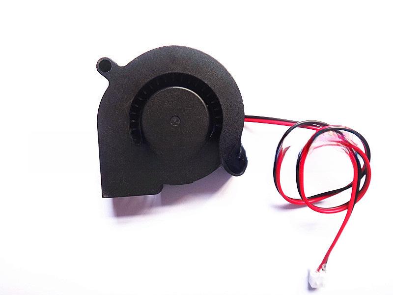 Вентилятор Turbo DC Small 5015 для 3D-принтеров, промышленное охлаждение, DC12V.