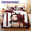 Dua Lipa Bedding Quilt Set Quilt Cover Pillowcase Home Decoration Birthday Gift (1 * duvet cover + 2 * pillowcase, without core)