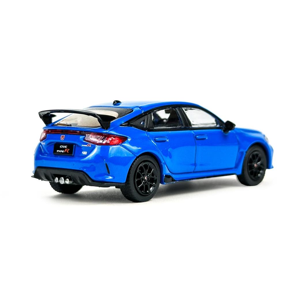 PAUDI MODEL 1/64 scale diecast model car of the 2023 Honda Civic TYPE-R FL5, blue