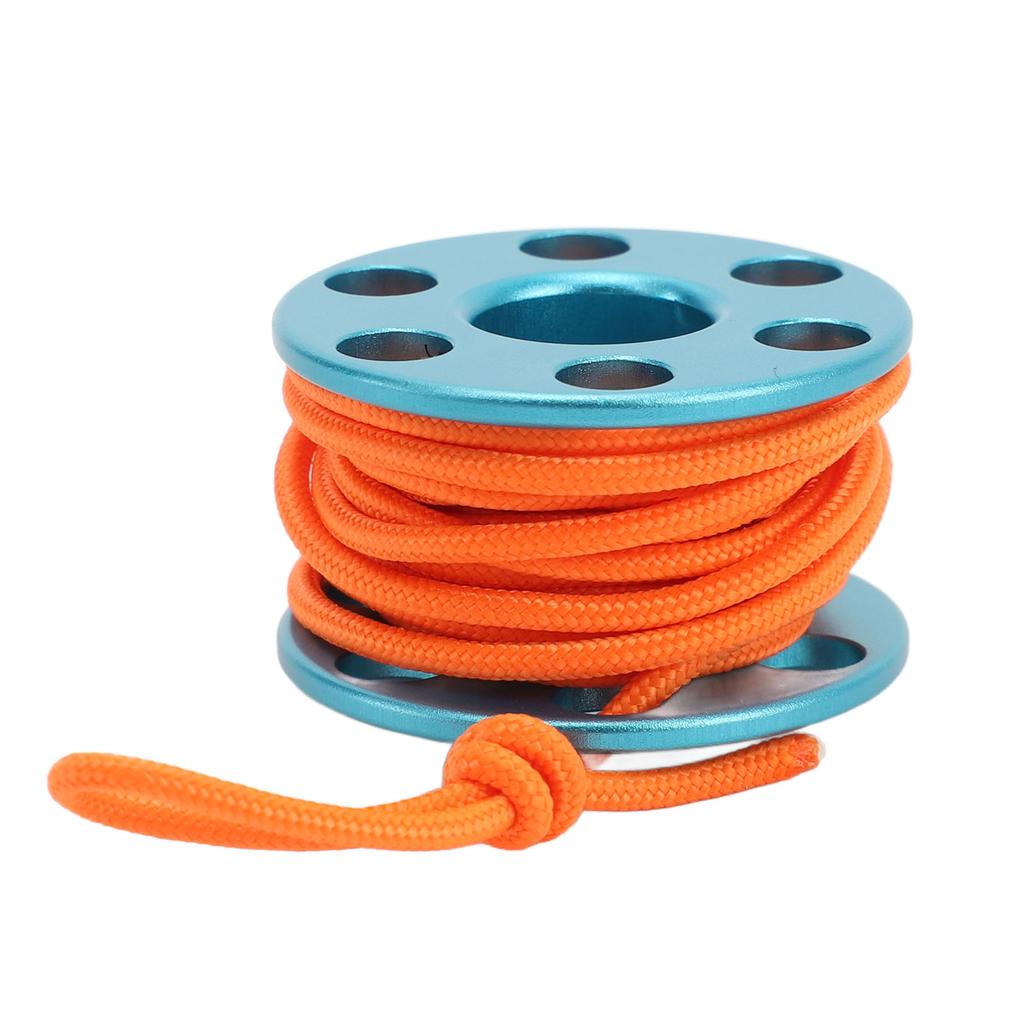 Подвеска-катушка для подводного плавания с аквалангом из алюминиевого сплава с мини-катушкой для пальца и светящимся в темноте нейлоном