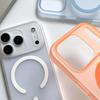 Роскошный матовый прозрачный чехол с поддержкой Magsafe для беспроводной зарядки для iPhone 17 Air 16 15 14 Plus 13 12 Pro Max, жесткая ультратонкая магнитная крышка