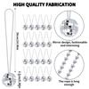 4/8 шт. Зеркальные ожерелья с диско-шаром 70-х 80-х годов, ожерелья для диско-вечеринки, сувениры для диско-вечеринки, украшения, аксессуары для костюма для танцевальной вечеринки