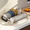 Space Saving Pull Out Dish Rack Built-In Kitchen Drawer Rack Bowl Drain Stand  Kitchen Cabinet