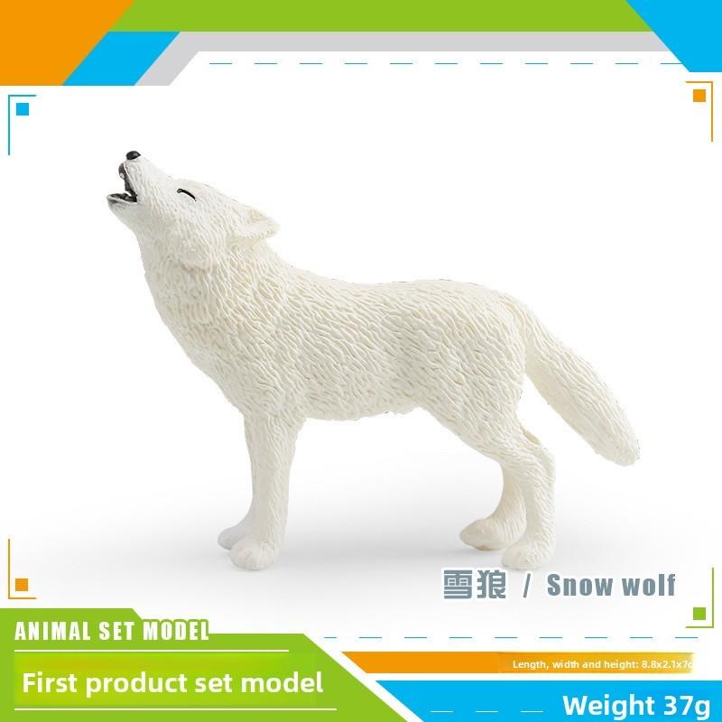 Natureinspired Animal Pvc Models Collection With Standing Wolf Figures For Childrens Toys