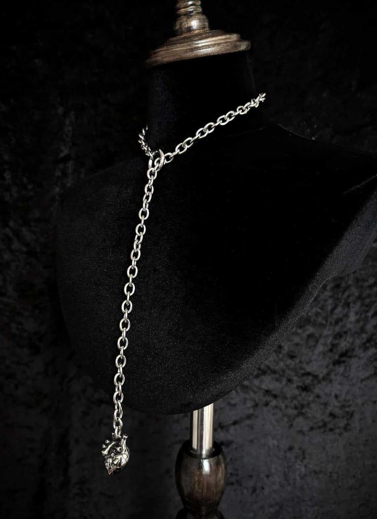 Vintage Heart Organ Necklace,Gothic jewelry,O-shaped,Punk,Hippie,Adjustable,Design Sense,Exaggerated,Choker for Women Man,Trendy
