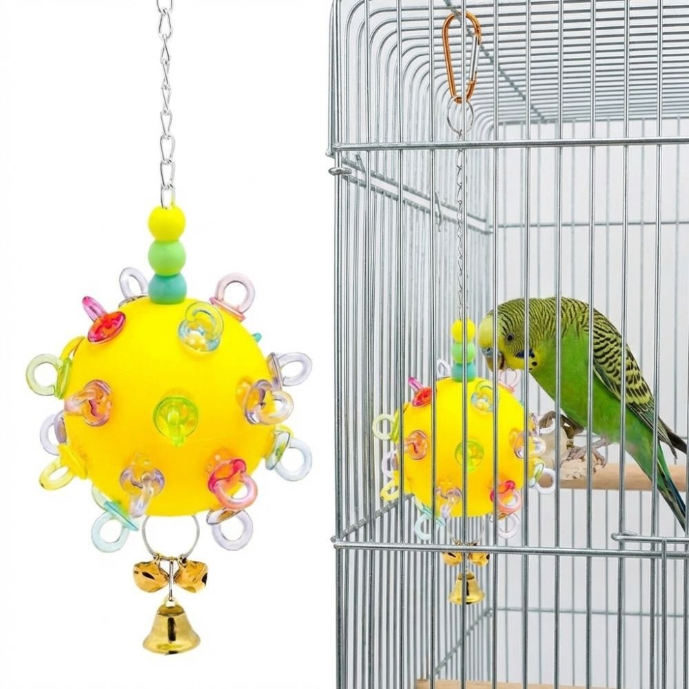 Plastic Bird Cage Toy Detachable Parrots Chew Swing Interactive Pet Bird Bites Toy Beak Exercise