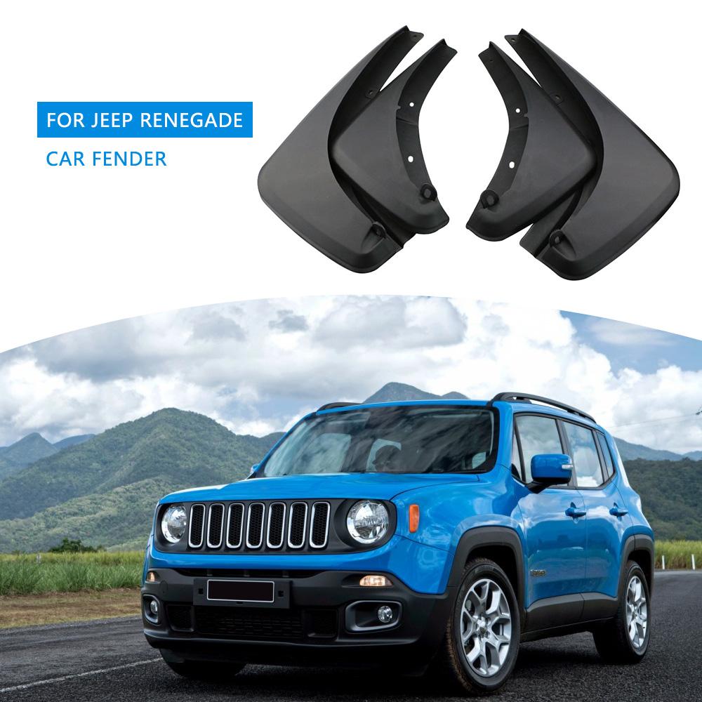 4 шт. Передние и задние брызговики для автомобиля для Jeep Renegade 2014 - 2022 Брызговик Защитные кожухи крыльев Аксессуары