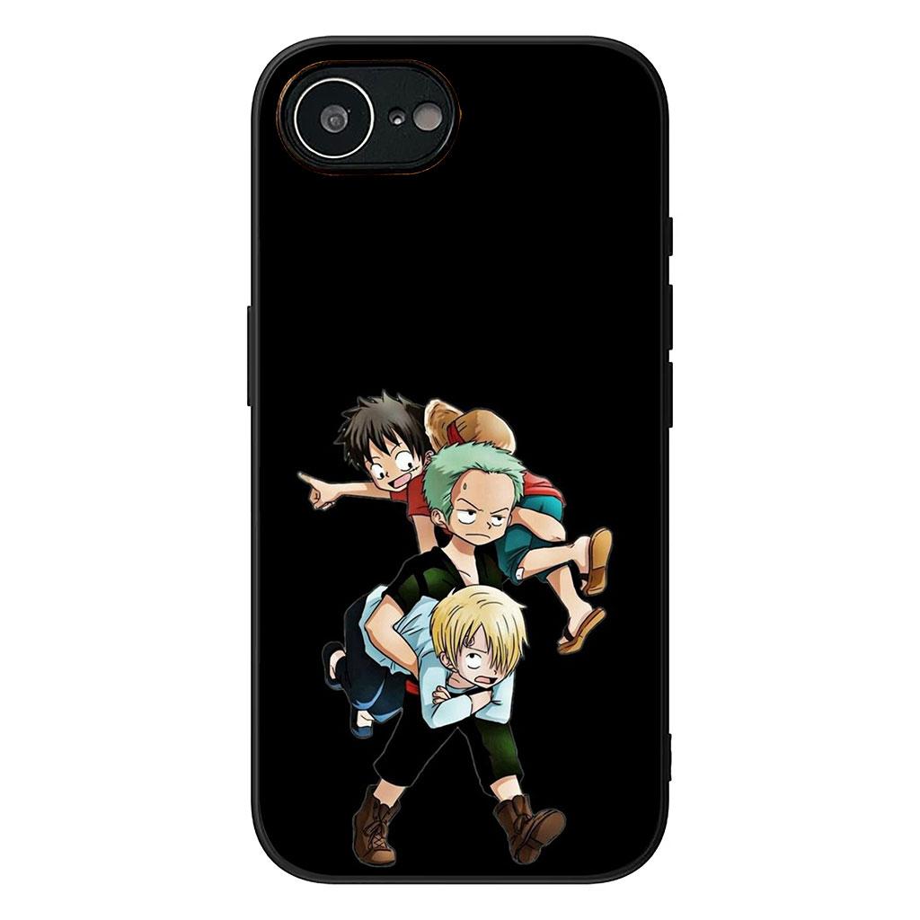 Cover for Apple iPhone 16 15 14 Plus 13 12 Mini 17 Pro Max + ProMax 16E Air 16+ 15+ Case Luffy Sanji One Piece Roronoa Zoro