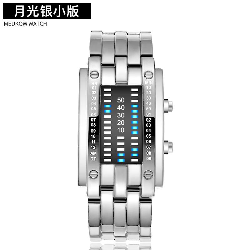Хорошие цифровые светодиодные водонепроницаемые модные часы спортивные бинарные мужские электронные мужские бинарные часы. Часы креативные