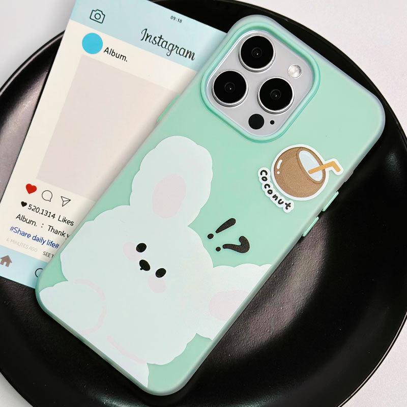 Zhitai iPhone 16 Pro Max Jelly Skin: Совместимо с iPhone 11-15; Чехол с мультяшным дизайном