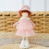 Christmas Angel Doll Ornaments Tabletop Small Plush Fairy Elf Figurine for Thanksgiving New Year Birthday Wedding Xmas Party Decoration