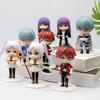 12 шт. Милые фигурки, украшения для рабочего стола, настольные украшения, подарки для любителей аниме, украшения для торта, украшения для автомобиля