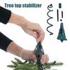 Christmas Tree Topper Holder Universal Twist-On Tree Topper Stabilizer Metal/Plastic Green Support Rod Fits All Base Types for Holiday Treetop