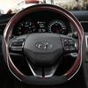 Автомобильный чехол на руль D-образной формы для Hyundai Sonata 9 2015 2016 2017 (3-спицевый) Элантра 4 Спорт 2015 - Авто