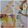 New Cartoon Dinosaur Luminous Tattoo Stickers Waterproof Party Gift Funny Face Stickers