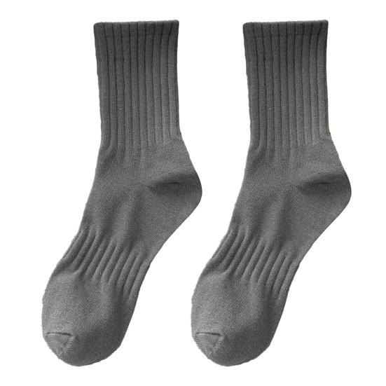 1 пара носков унисекс, однотонные трикотажные носки средней длины с защитой лодыжки, мягкие, высокоэластичные, нескользящие, теплые, без запаха, впитывающие пот, спортивные носки для взрослых