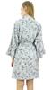 Bimba Women's Gray Floral Printed Georgette Bridesmaid Getting Ready