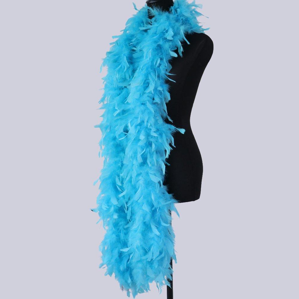 2M Turkey Marabou Feathers Boa 90g Colored Plumas Dress Shawl DIY Craft Wedding Scarf Decor Sewing Costume Party Cosplay Dress