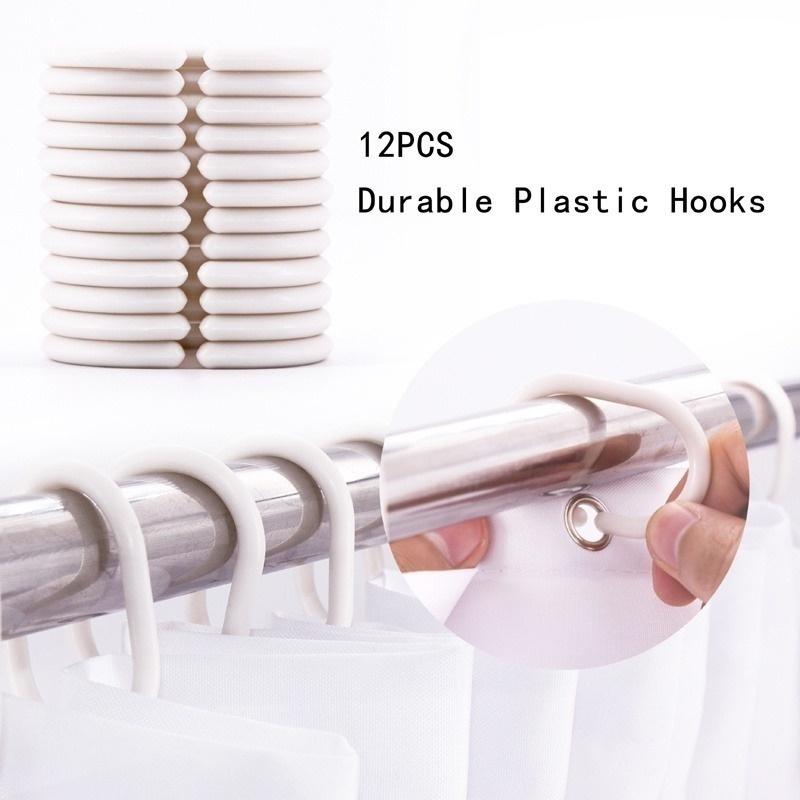 Водонепроницаемая занавеска для душа с 12 крючками, чехлы для унитаза, коврик для ванной комнаты, нескользящий коврик, ковер, аксессуары для ванной комнаты