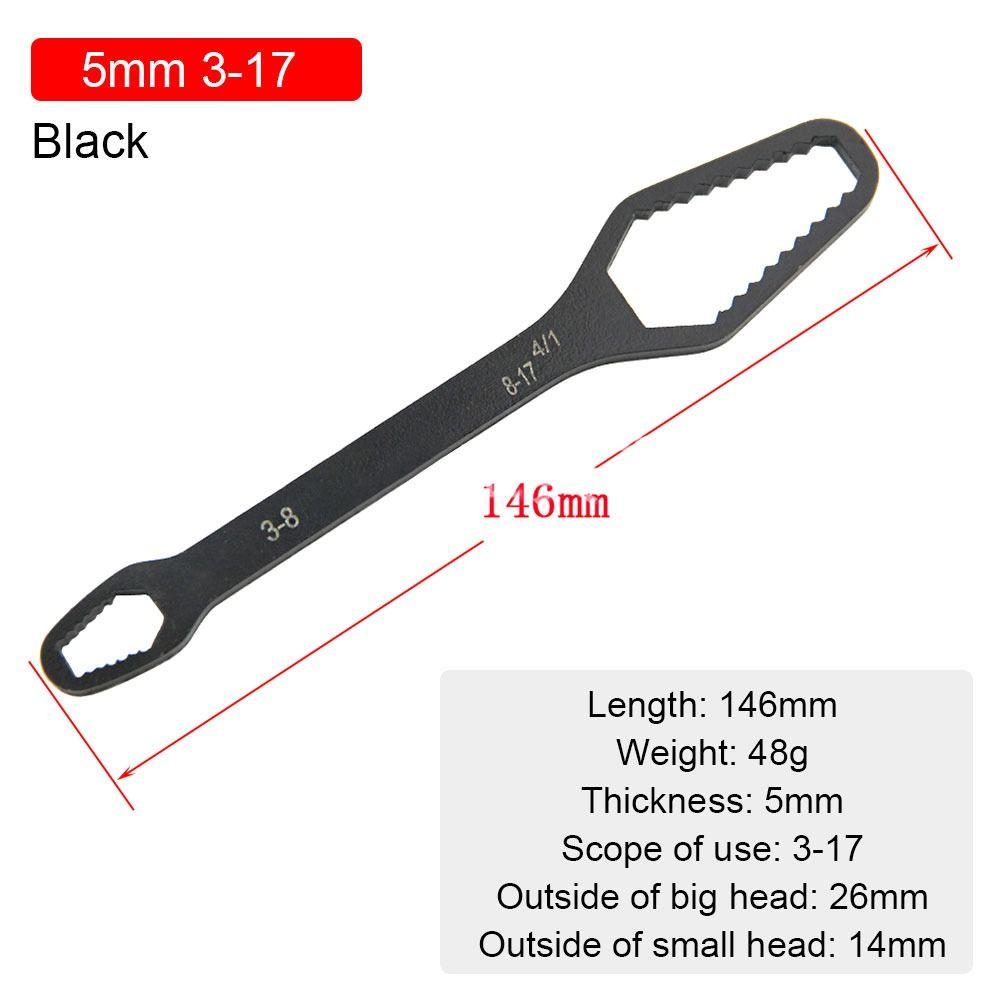 8-22mm Adjustable Bicycle Car Hand Tool Repair Tools Universal Wrenches Double-Head Wrench Spanner