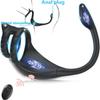 Vibrating Cock Ring Taint Stimulator with Mini Bullet Prostate Massager Penis Ring Male Vibrators Sex Toys