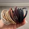 10pcs/set Hair Ties Basic Plain Color Thick High Elasticity Elastic Hair Band Ponytail Holder Rubber Band Women Hair Accessories