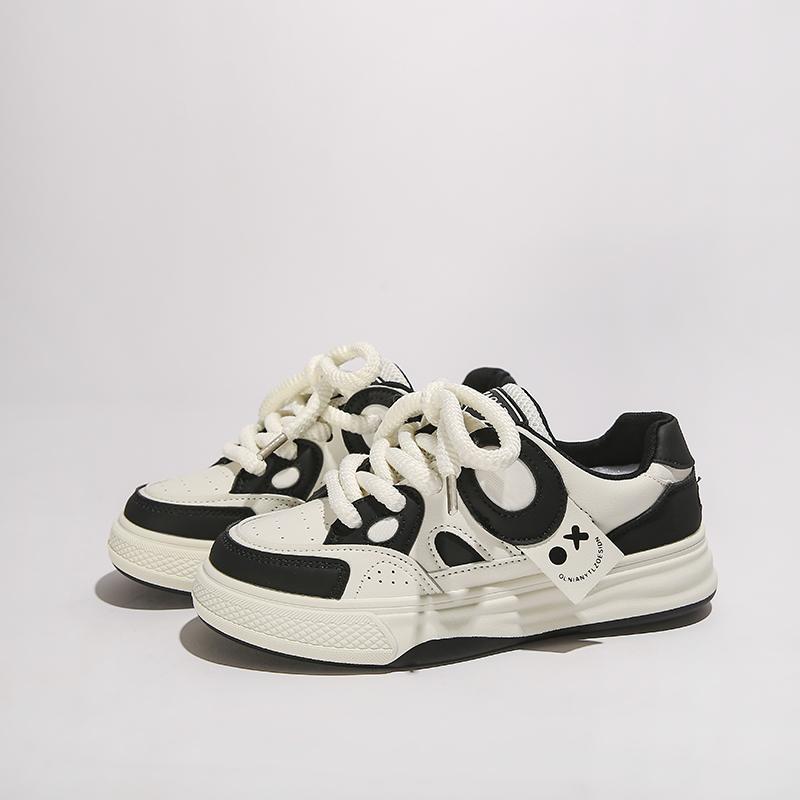 Fashion Autumn Design Women Vulcanized Shoes Female Retro Sport Shoes Fashion Mixed Colors Platform Sneakers Lace-up Casual Shoes Women